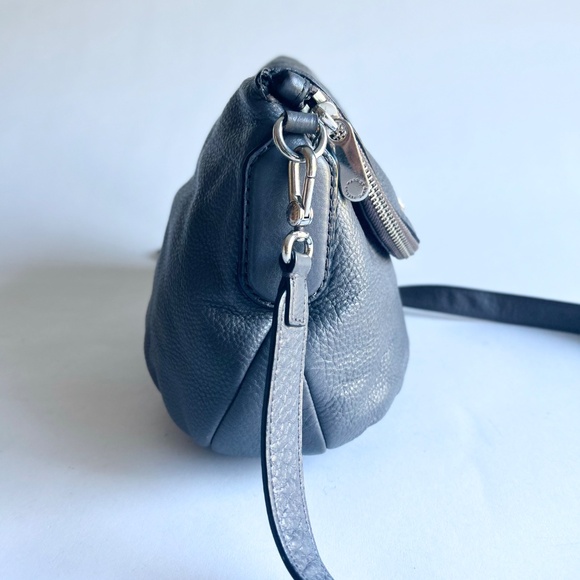 Marc Jacobs Grey Pebble Genuine Leather Shoulder Crossbody Bag - Picture 4 of 15